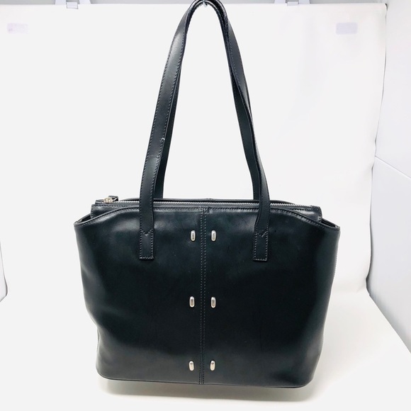 Paolo Bianchi Handbags - PAOLO BIANCHI made in Italy black leather tote purse